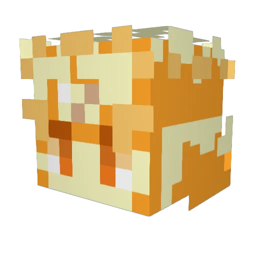 Banri10 Minecraft avatar head, 3D render