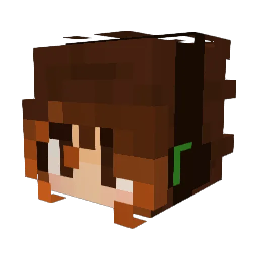 Banshee_334 Minecraft avatar head, 3D render