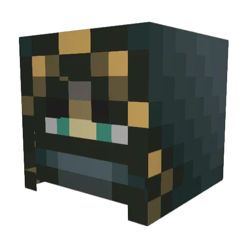 Banshy_ Minecraft avatar head, 3D render