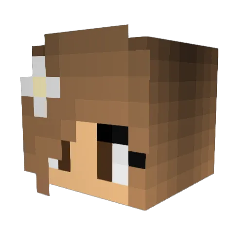 Bantara516 Minecraft avatar head, 3D render