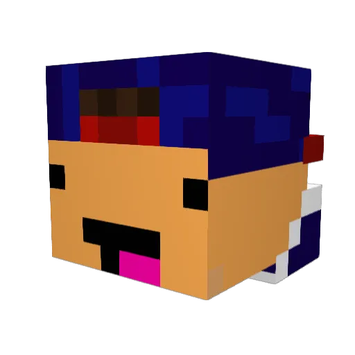 Banter_king Minecraft avatar head, 3D render