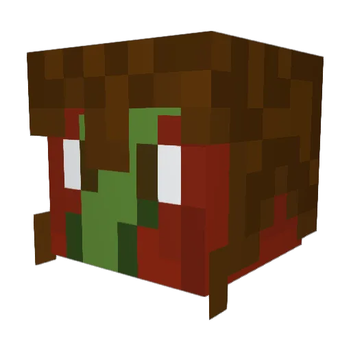 Bantro Minecraft avatar head, 3D render