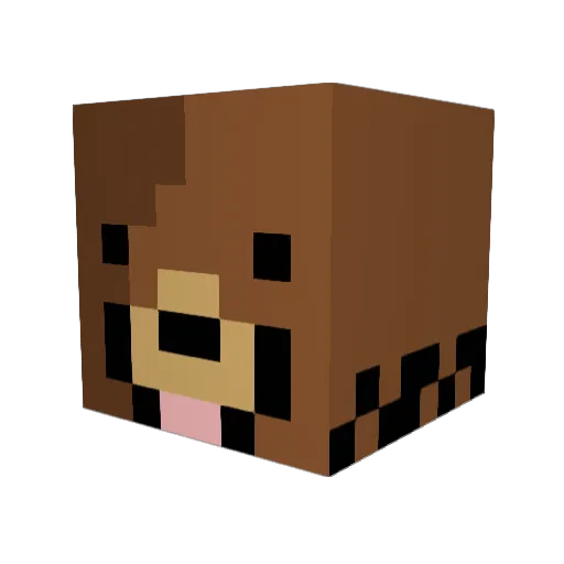 Bantustar01 Minecraft avatar head, 3D render