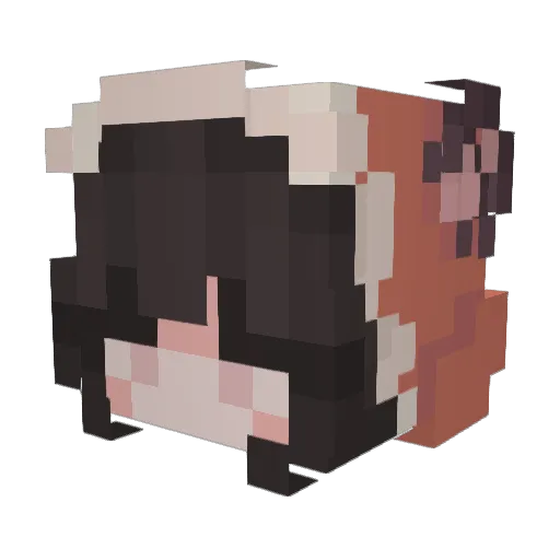 Banxia1 Minecraft avatar head, 3D render