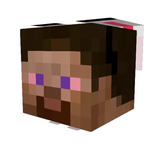 Banze Minecraft avatar head, 3D render