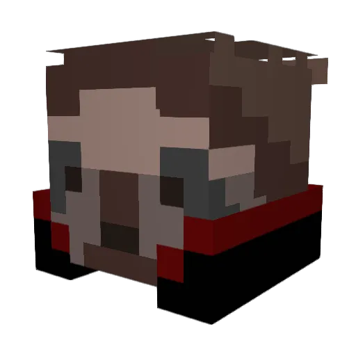 Banziness Minecraft avatar head, 3D render