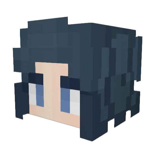 Bao9909 Minecraft avatar head, 3D render