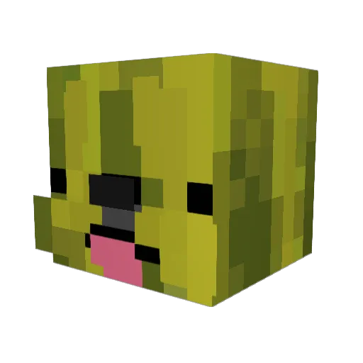 BaoMC_V Minecraft avatar head, 3D render