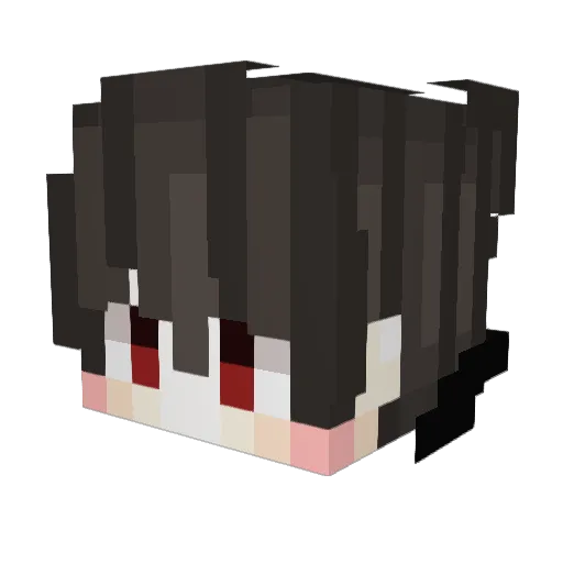 BaoXD Minecraft avatar head, 3D render