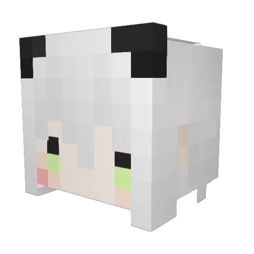 Bao_0612 Minecraft avatar head, 3D render