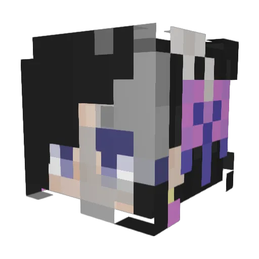 Bao_Quayan Minecraft avatar head, 3D render
