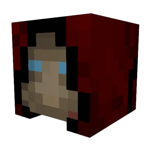 Baoht Minecraft avatar head, 3D render