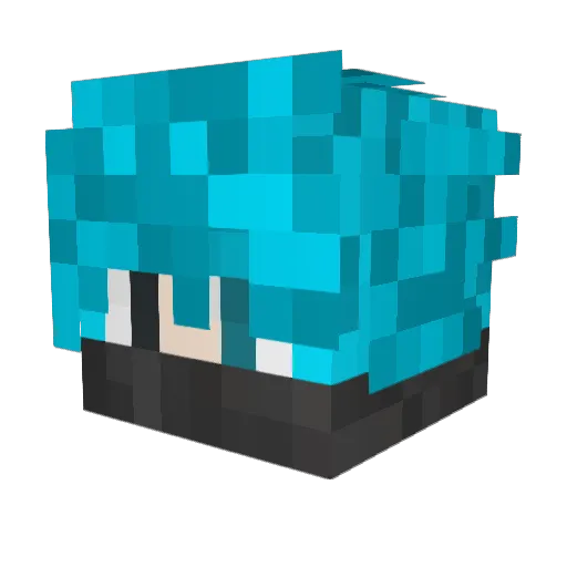 Baomar Minecraft avatar head, 3D render