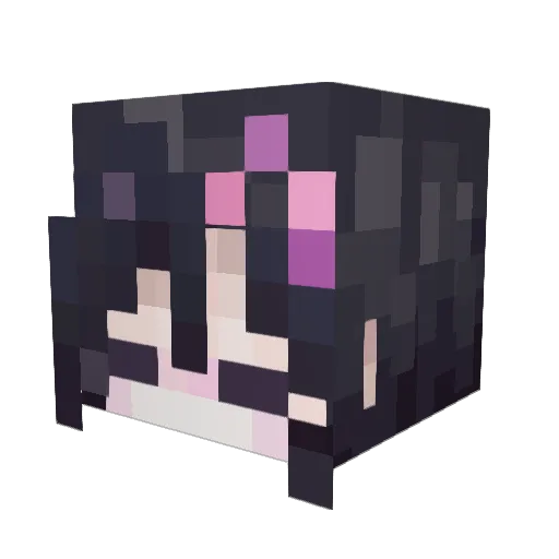 Baooz Minecraft avatar head, 3D render