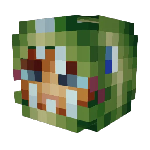 Baos59 Minecraft avatar head, 3D render