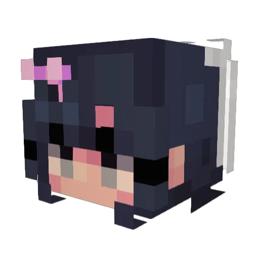Baotsy Minecraft avatar head, 3D render