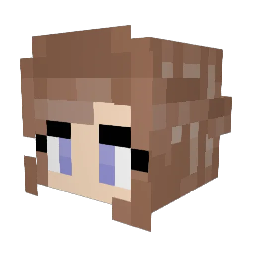 BaoziBun Minecraft avatar head, 3D render