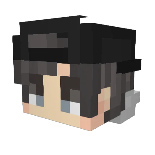 BapChuaGio Minecraft avatar head, 3D render