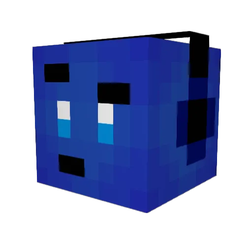 BapGap Minecraft avatar head, 3D render