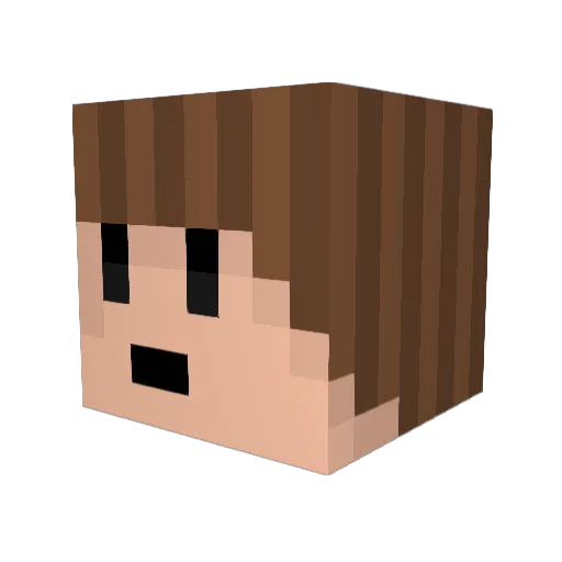 BapeOriginal Minecraft avatar head, 3D render