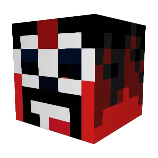 BappoHotel Minecraft avatar head, 3D render