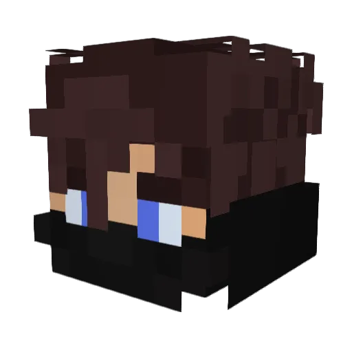 Baptfrigiel Minecraft avatar head, 3D render
