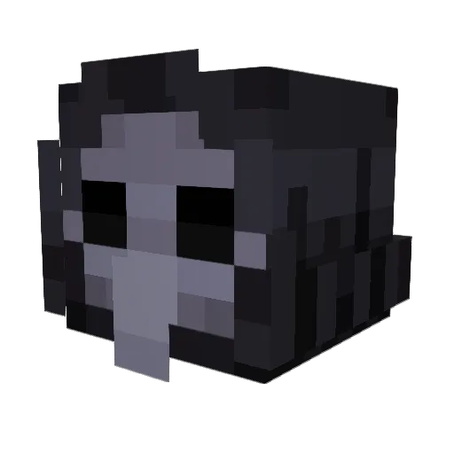 BaptistWolf Minecraft avatar head, 3D render