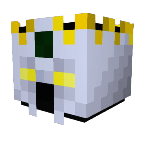 Bapus77 Minecraft avatar head, 3D render