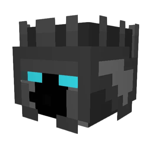 Baquel Minecraft avatar head, 3D render