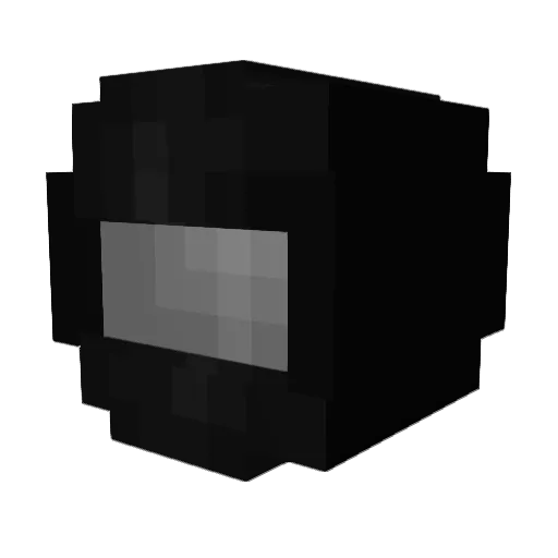 Baquelite Minecraft avatar head, 3D render