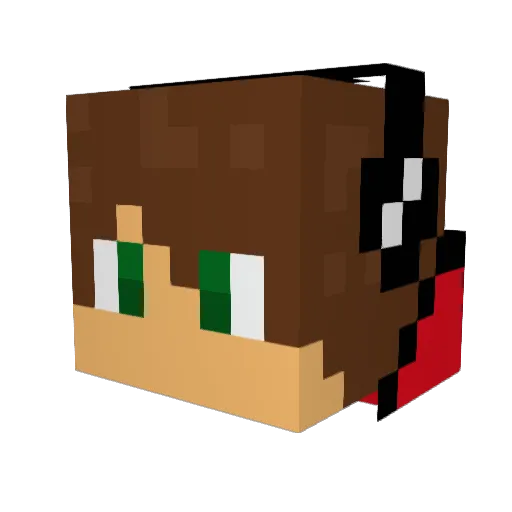 BarDown9 Minecraft avatar head, 3D render