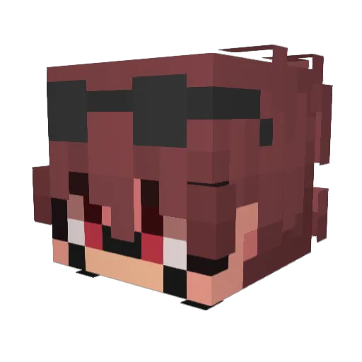 BarVazy Minecraft avatar head, 3D render