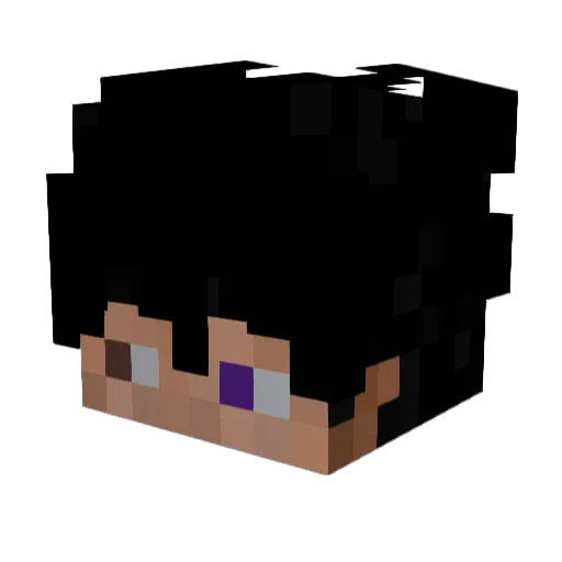 BarYT Minecraft avatar head, 3D render