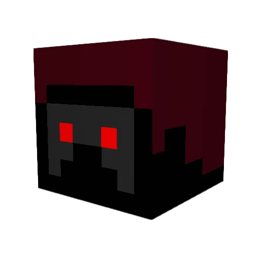 BaraAlt3 Minecraft avatar head, 3D render