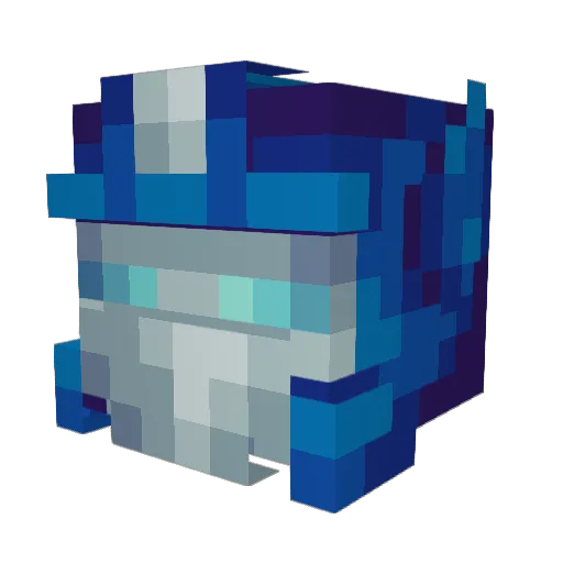 Barabarat Minecraft avatar head, 3D render