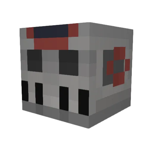 Barabarico Minecraft avatar head, 3D render