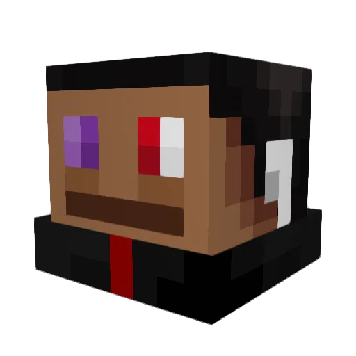 BarackObamaVEV0 Minecraft avatar head, 3D render