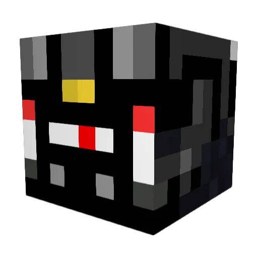Barada21 Minecraft avatar head, 3D render