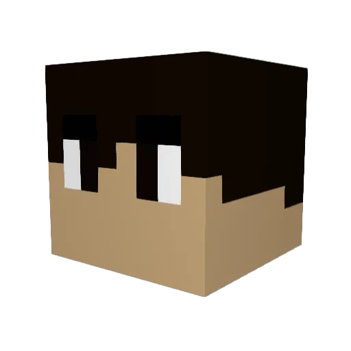 BarajasMX Minecraft avatar head, 3D render