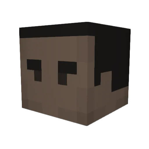 Barak_Obama69 Minecraft avatar head, 3D render