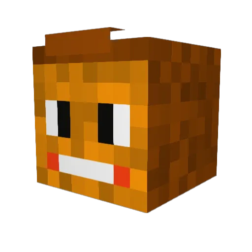 Baramire Minecraft avatar head, 3D render