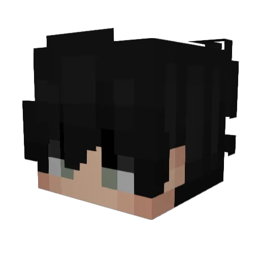 BaranMilan Minecraft avatar head, 3D render