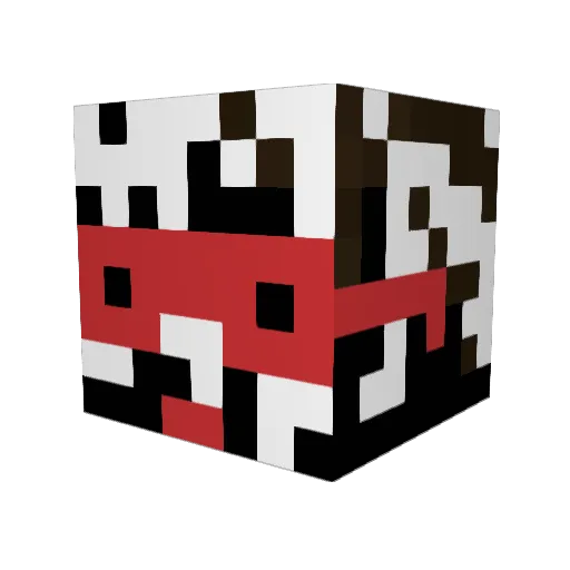 Baran_JD_v2 Minecraft avatar head, 3D render