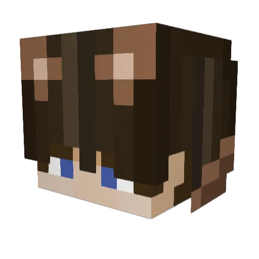 Barano12 Minecraft avatar head, 3D render