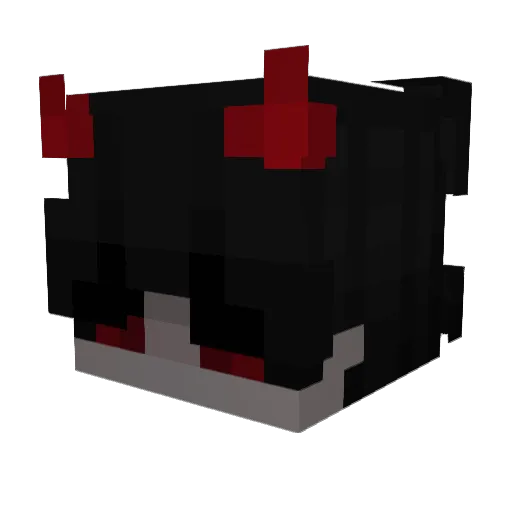 Barasu__ Minecraft avatar head, 3D render