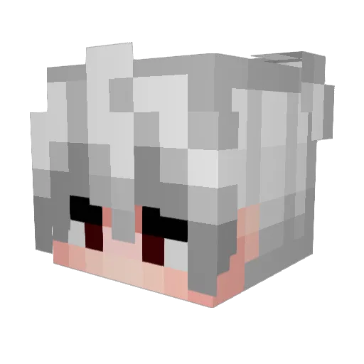 Baratin Minecraft avatar head, 3D render