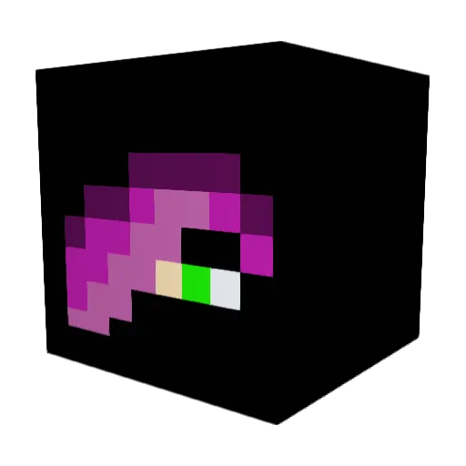 Barazoro Minecraft avatar head, 3D render