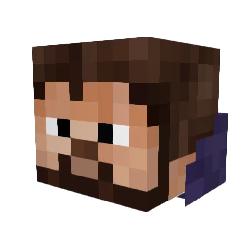 BarbSquirrel Minecraft avatar head, 3D render