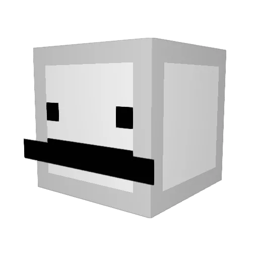 BarbaarSap Minecraft avatar head, 3D render