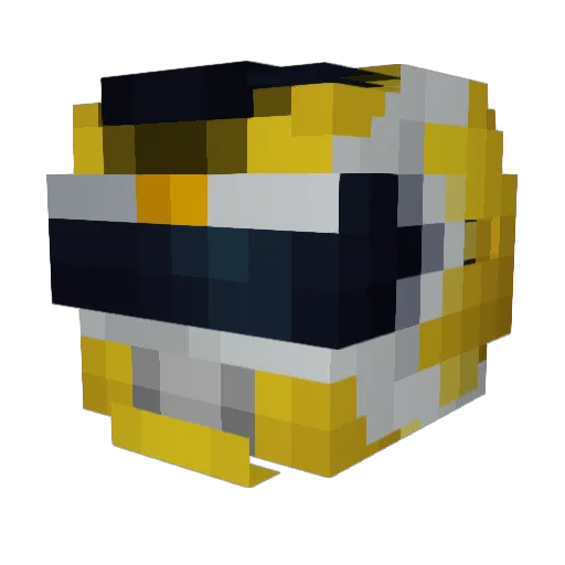 Barbabuche Minecraft avatar head, 3D render